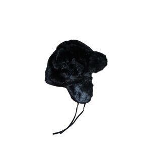 goth faux fur trapper hat